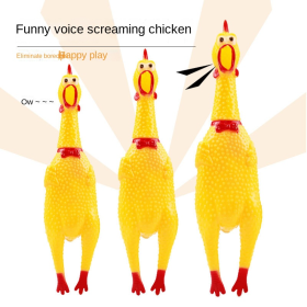 Pet supplies screaming chicken pet toys super funny screaming chicken dog toys (Color: 2pcs, size: L)