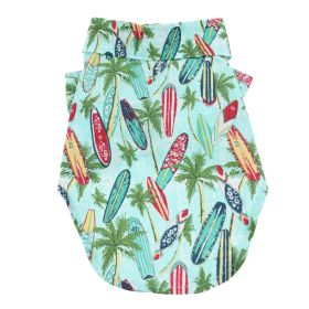 Hawaiian Camp Shirt (Color: Pineapple Luau, size: XX-Small)