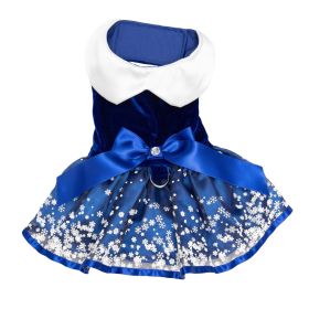 Holiday Dress (Color: Snowflakes, size: X-Large)